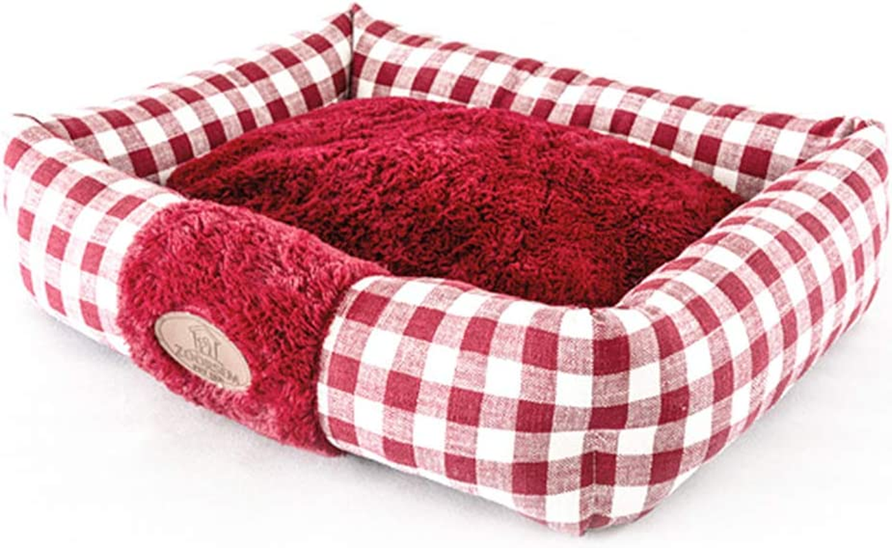 Large Cat Beds for Indoor Cats, Plush Soft Pet Bed, Indoor Cat Beds & Dog Beds, Rectangle Cushion Bed Pet Supplies, Machine Washable, Slip-Resistant Bottom - Image 3