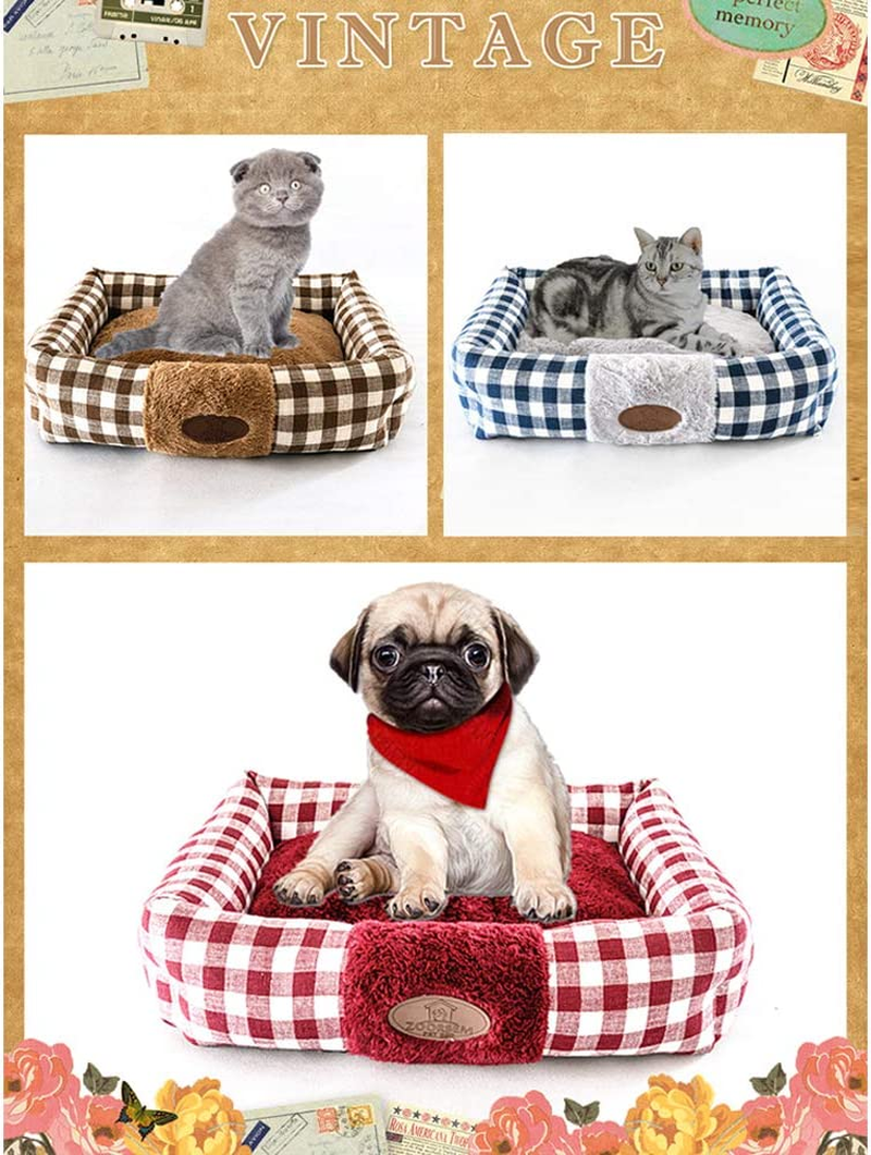 Large Cat Beds for Indoor Cats, Plush Soft Pet Bed, Indoor Cat Beds & Dog Beds, Rectangle Cushion Bed Pet Supplies, Machine Washable, Slip-Resistant Bottom - Image 7