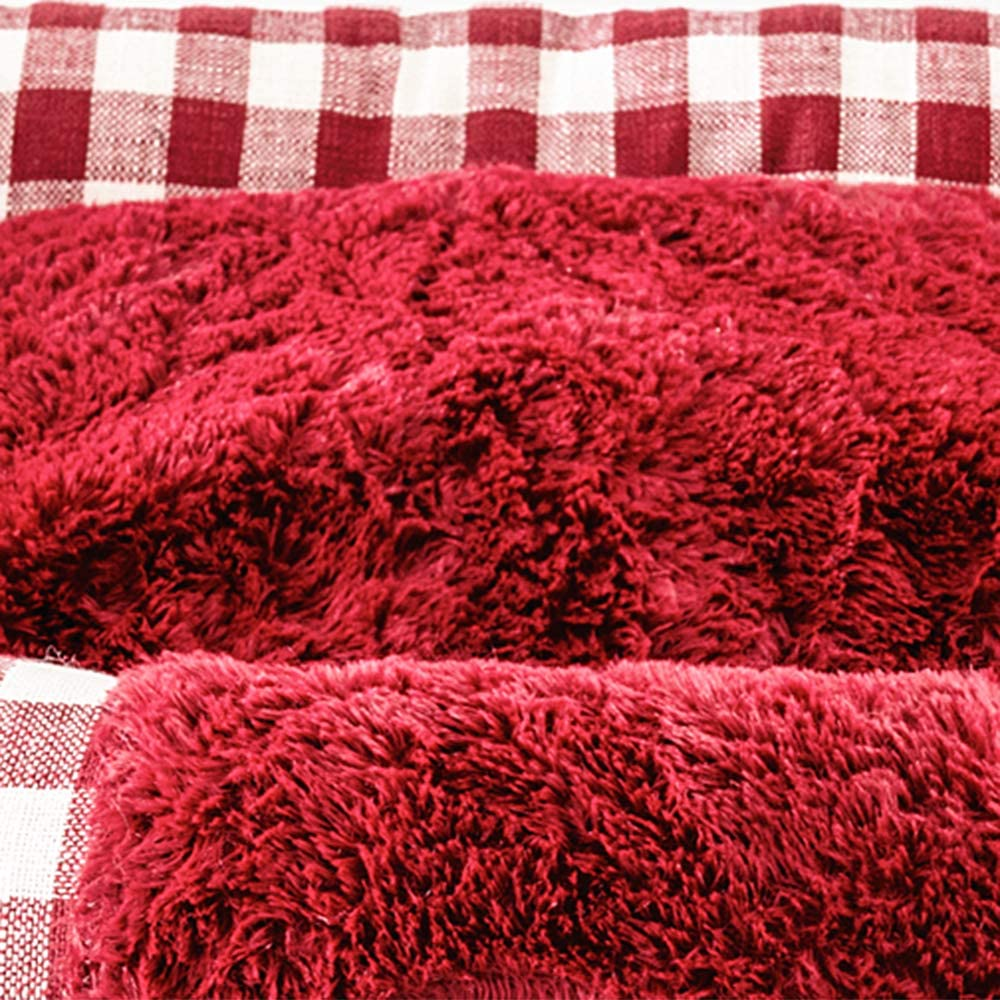 Large Cat Beds for Indoor Cats, Plush Soft Pet Bed, Indoor Cat Beds & Dog Beds, Rectangle Cushion Bed Pet Supplies, Machine Washable, Slip-Resistant Bottom - Image 4