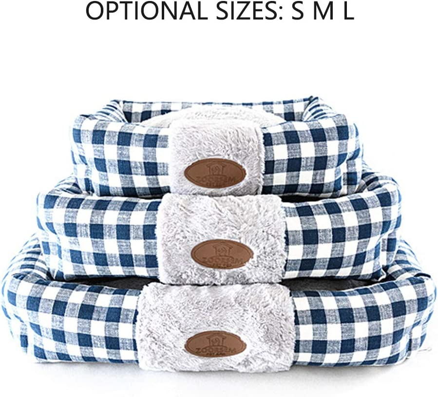 Large Cat Beds for Indoor Cats, Plush Soft Pet Bed, Indoor Cat Beds & Dog Beds, Rectangle Cushion Bed Pet Supplies, Machine Washable, Slip-Resistant Bottom - Image 5